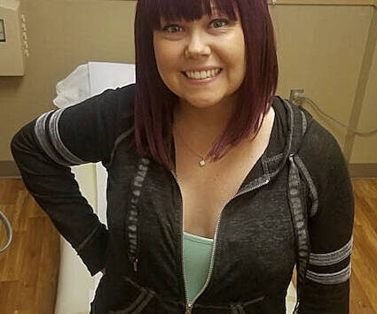 Shelly King courtesy photo
King wears a crown on her last day of treatment.