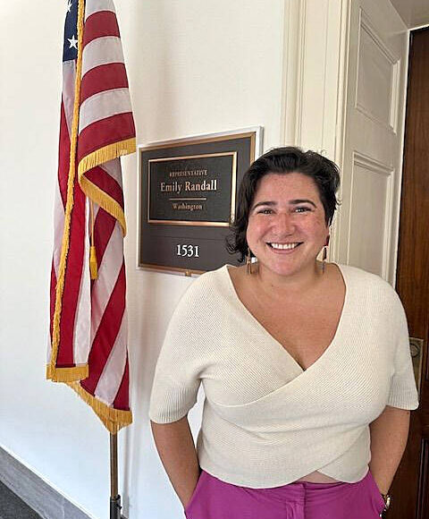 <p>Mike De Felice/Kitsap News Group</p>
<p>U.S. Rep. Emily Randall of the 6th Congressional District in her Washington, D.C. office.</p>